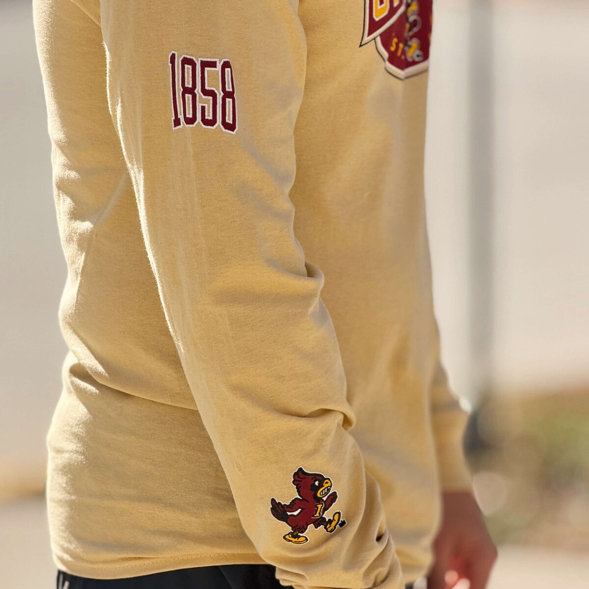 Champion® Walking Cy Gold Long Sleeve T-Shirt